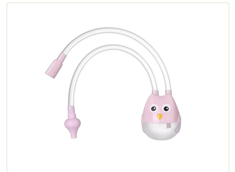 Pink bird-shaped lamp with a white base on a white background