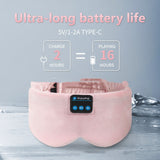 Genesiszx Silk Bluetooth Eye Mask Soft Sleep Mask with Music for Relaxation & Rest