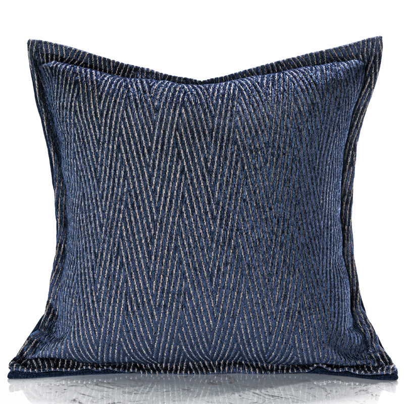 DreamLuxe Denim Blue Minimalist Living Room Sofa Pillow