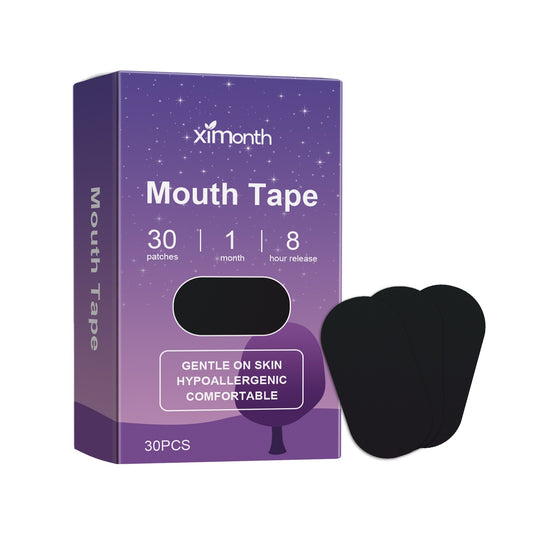 XiMonth Anti-Snoring Sleep Patch 30pcs Moisturizing Stickers with Lavender & Hyaluronic for Restful Nights & Relaxation