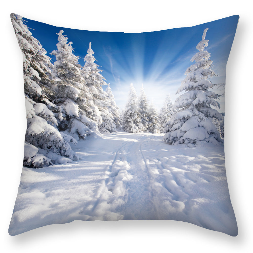 LuxeSlumber Snow Landscape Pillowcase