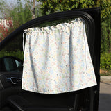 Darkelle Cherry Cotton Car Shade Curtain