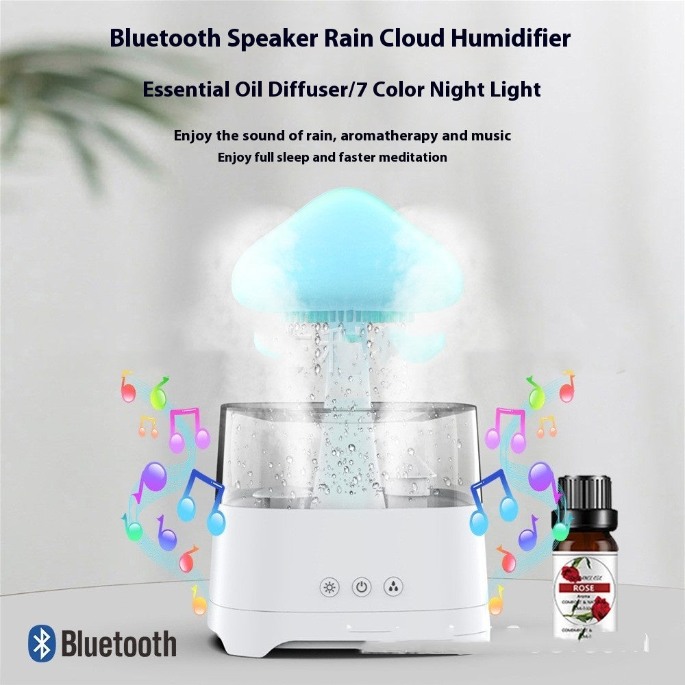 Loomzx Bluetooth Rain White Noise Humidifier Relax Sleep & Calm Environment for Relaxation & Peaceful Sleep