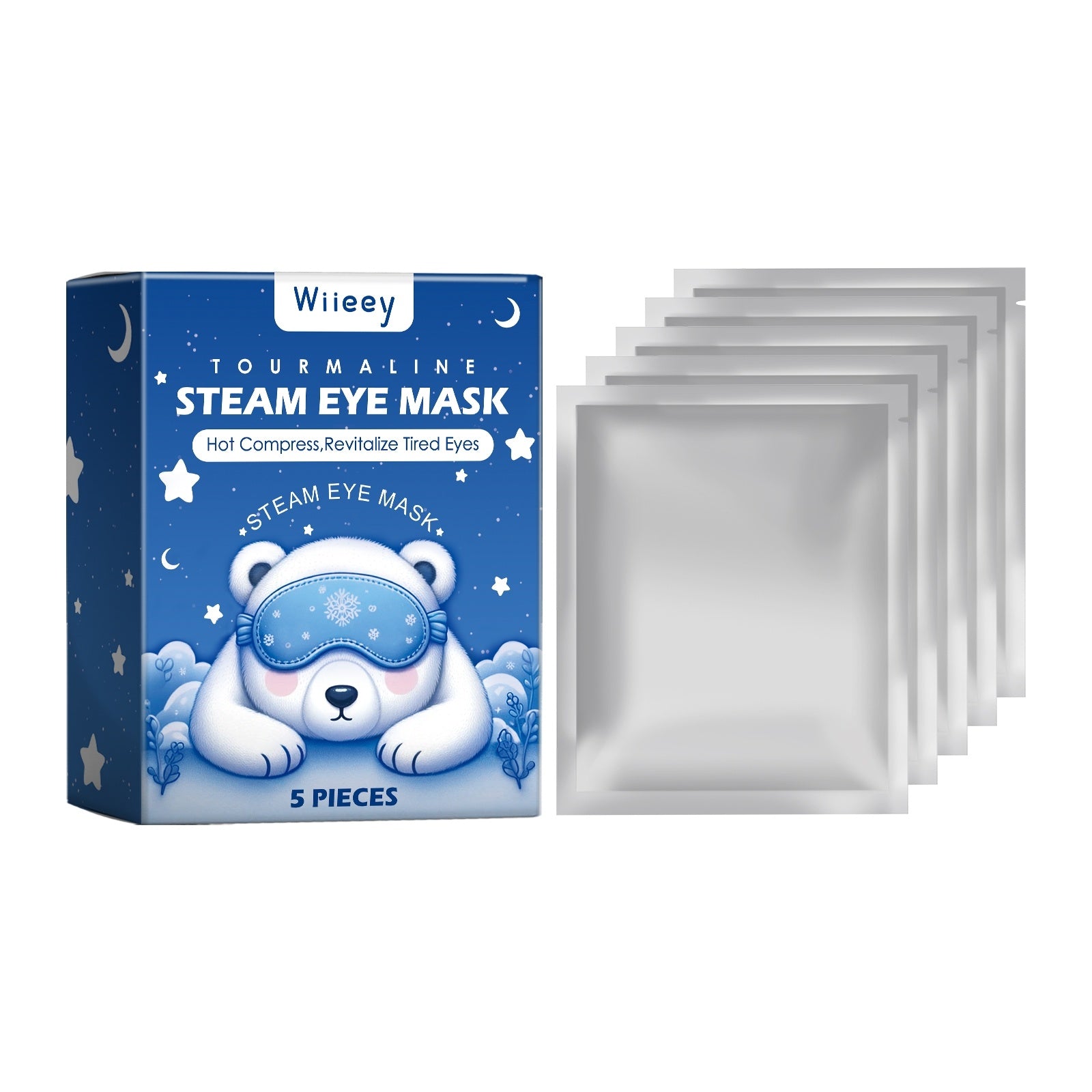 Wiieey Steam Sleep Eye Mask for Puffy Eyes & Dark Circles Relaxation & Travel Use