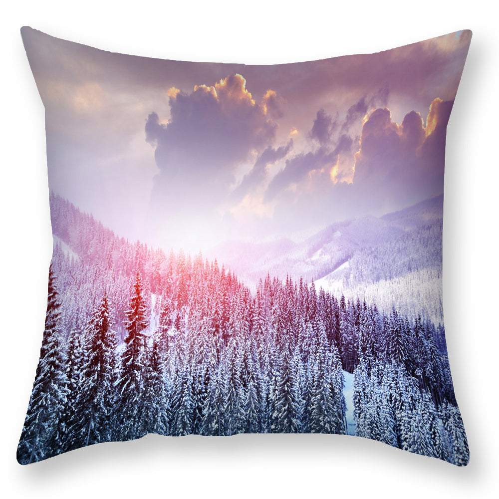 LuxeSlumber Snow Landscape Pillowcase