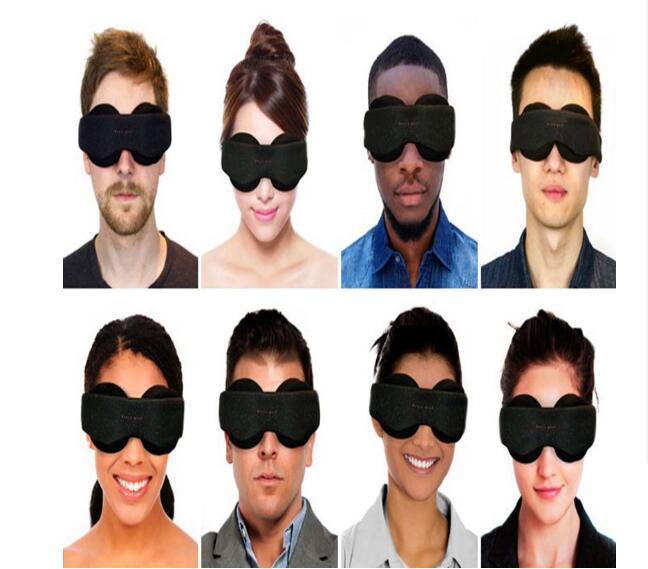 Poluszx Sleep Eye Mask Adjustable Breathable Full Blackout Nap Mask for Comfort & Relax