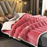 ComfoCasa Quilted Milk Flannel Blanket