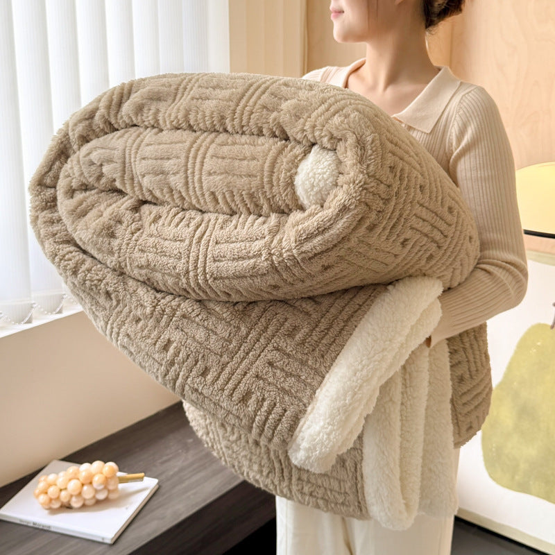PlushPort Jacquard Lambswool Blanket