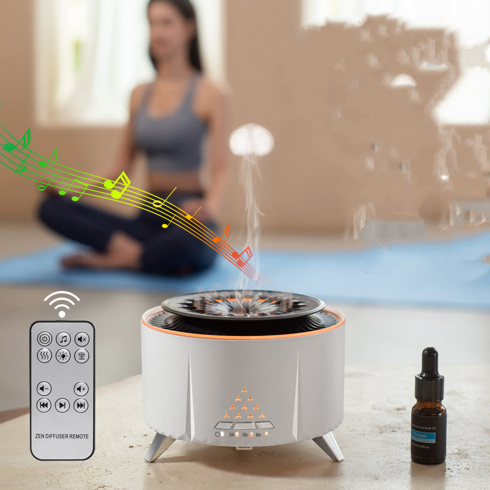 Igniszx Flame Aroma Diffuser White Noise Humidifier for Relaxation & Wellness