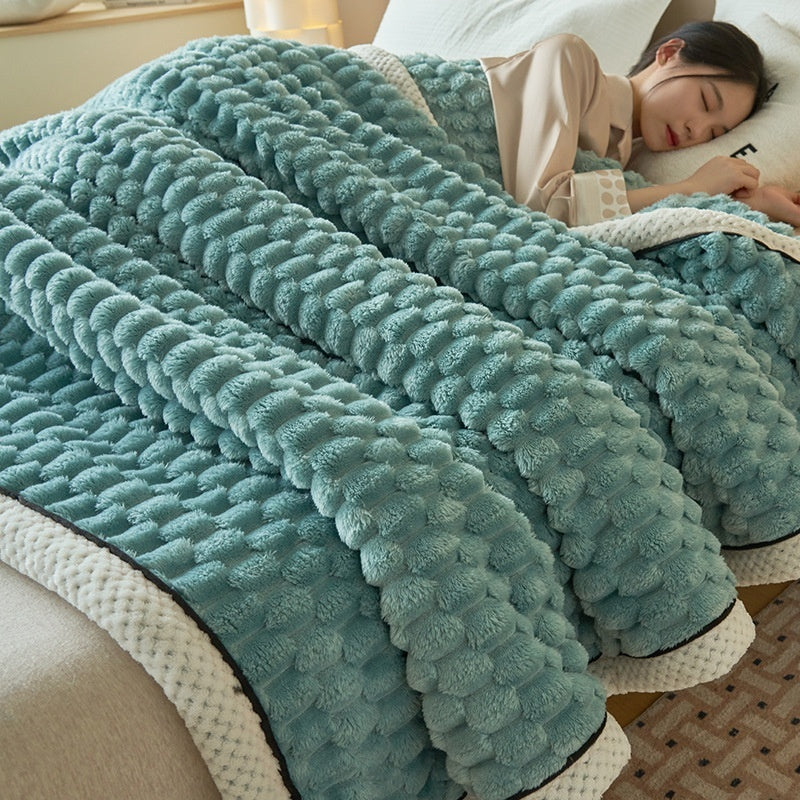 TripTuck Coral Flannel Blanket