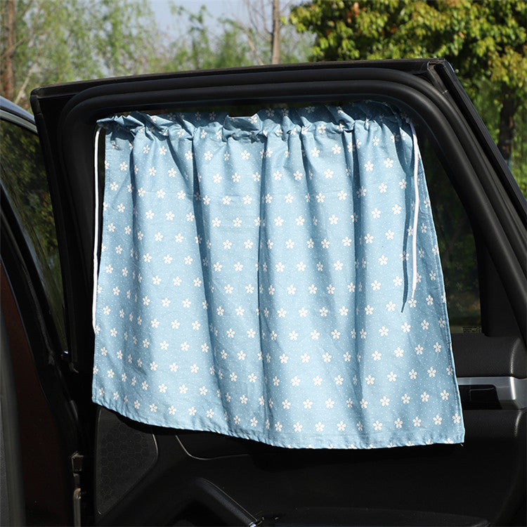 Darkelle Cherry Cotton Car Shade Curtain