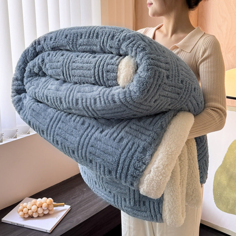 PlushPort Jacquard Lambswool Blanket