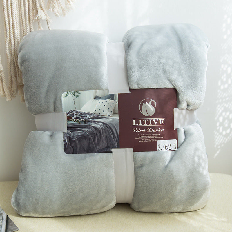 SoftLuxe Coral Velvet Flannel Blanket