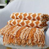 PlushAura Nordic Knitted Blanket