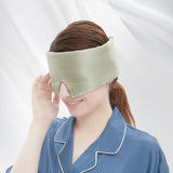 Simplied Eye Mask Solid Color Silk Velcro Travel & Home for Relaxation & Comfortable Sleep