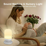 Lumin USB White Noise Night Lamp Smart Sleep Aid with Music & Timer for Bedroom & Sleep