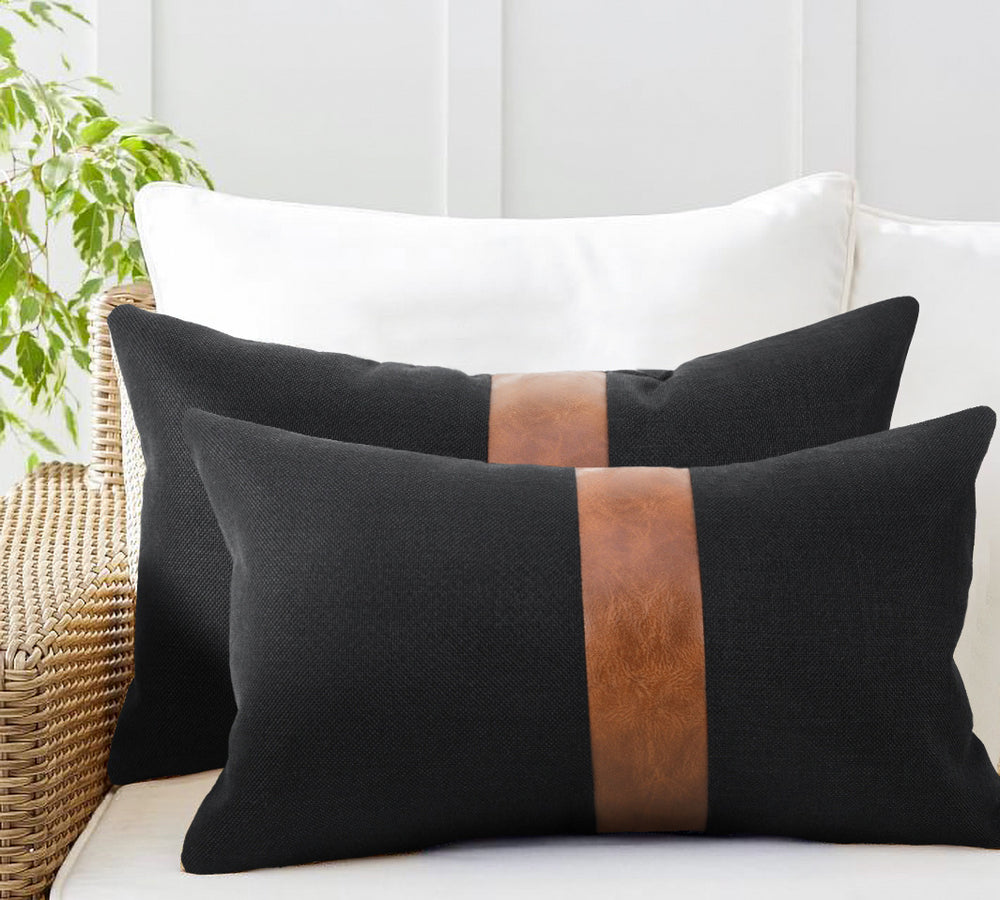RestAura PU Leather Pillow Cover