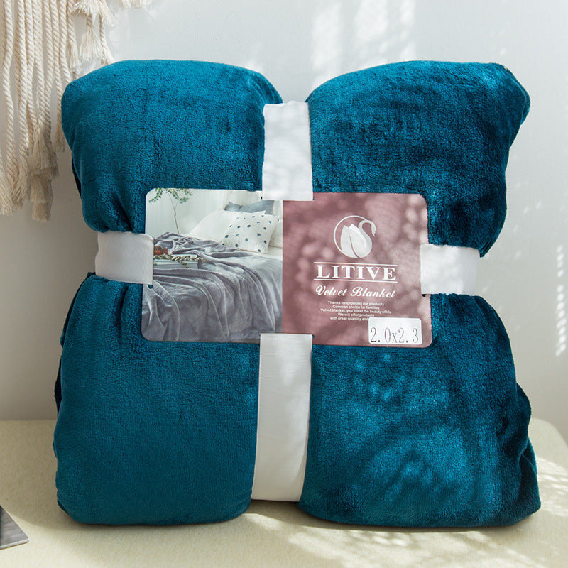 SoftLuxe Coral Velvet Flannel Blanket