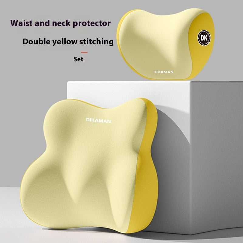 HeavenlyNest Car Headrest & Lumbar Pillow