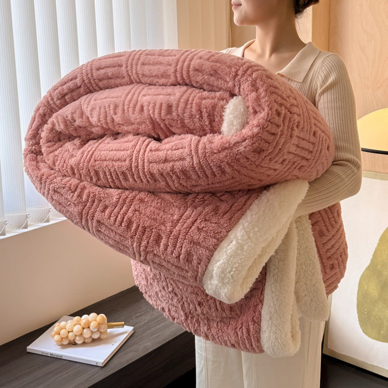 PlushPort Jacquard Lambswool Blanket