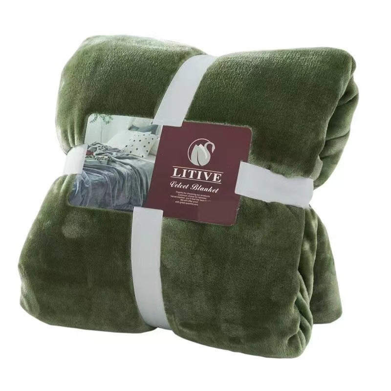 SoftLuxe Coral Velvet Flannel Blanket