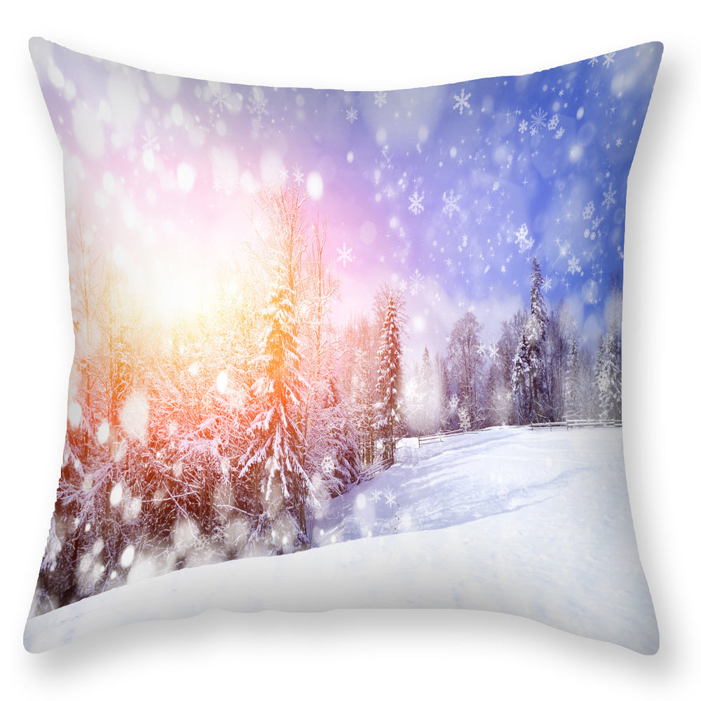 LuxeSlumber Snow Landscape Pillowcase