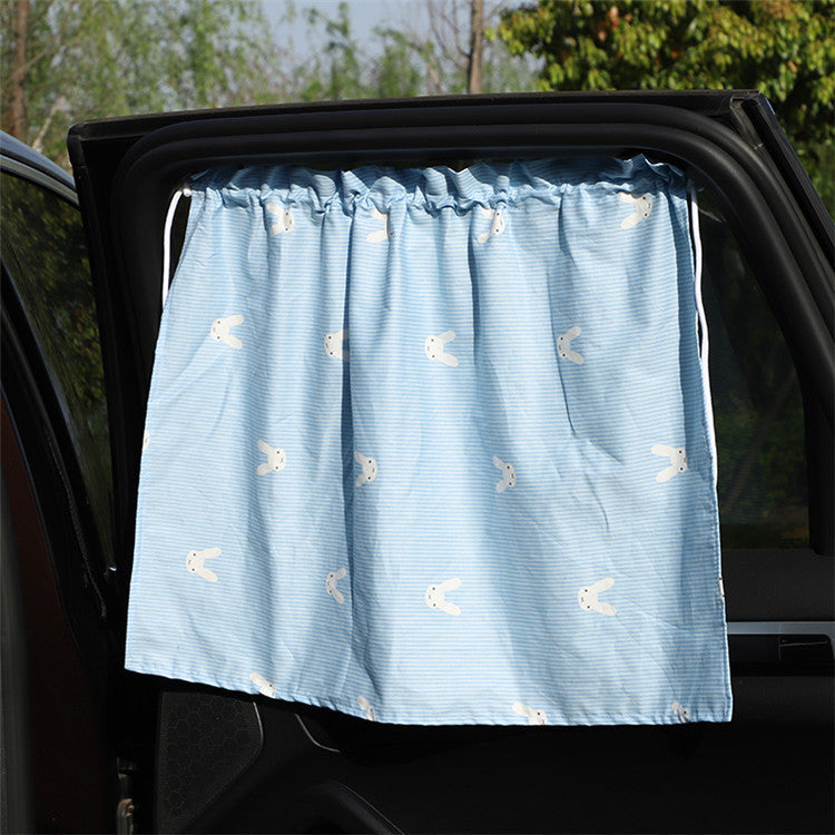 Darkelle Cherry Cotton Car Shade Curtain