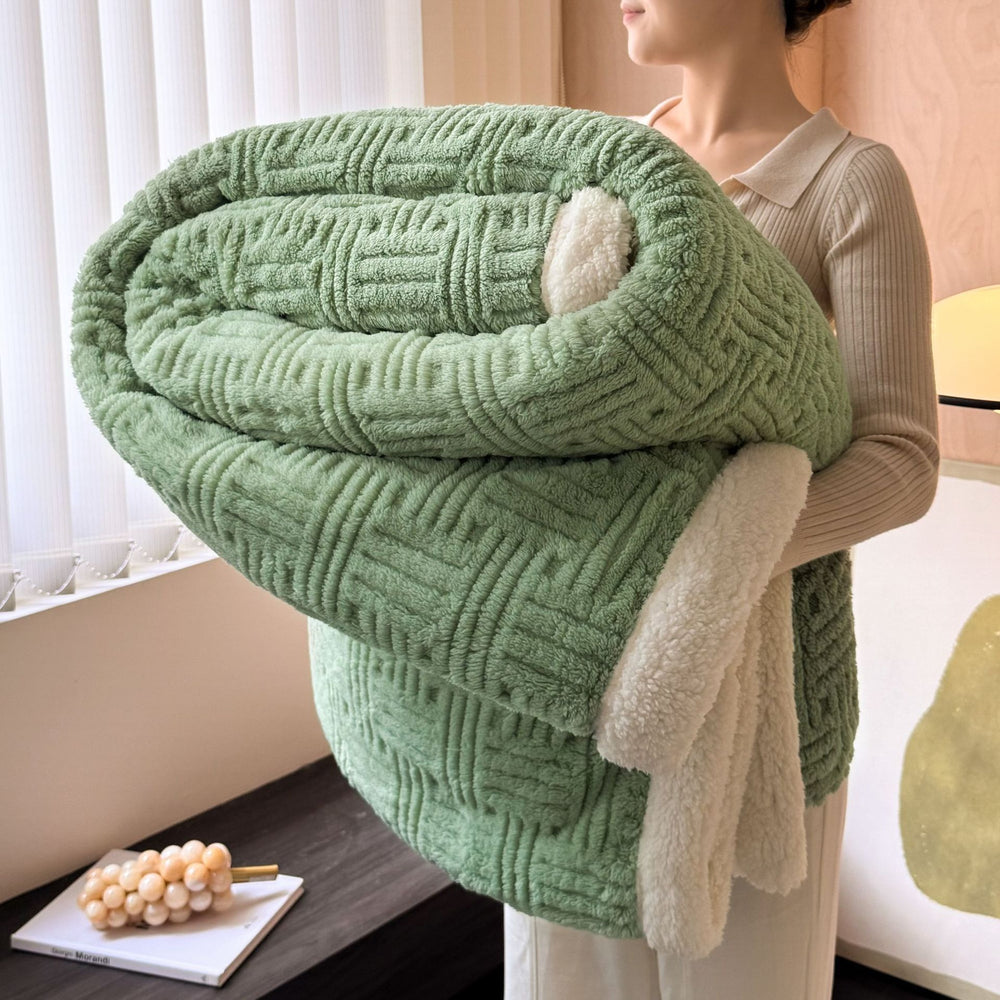 PlushPort Jacquard Lambswool Blanket