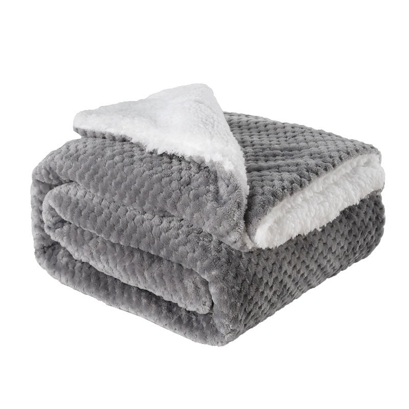 ToastyLoom Thickened Flannel Lamb Wool Blanket