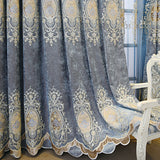 Veridian Full Blackout Curtains European Style Decor Semi-shading for Bedroom & Living Room