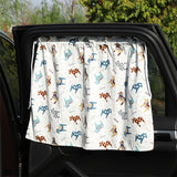 Darkelle Cherry Cotton Car Shade Curtain