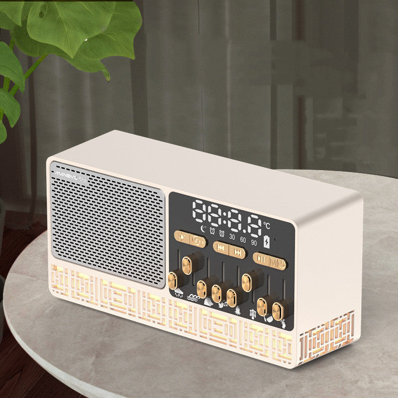 Manovo Hypnotic Sleep Speaker White Noise Night Light Bluetooth for Meditation & Sleep