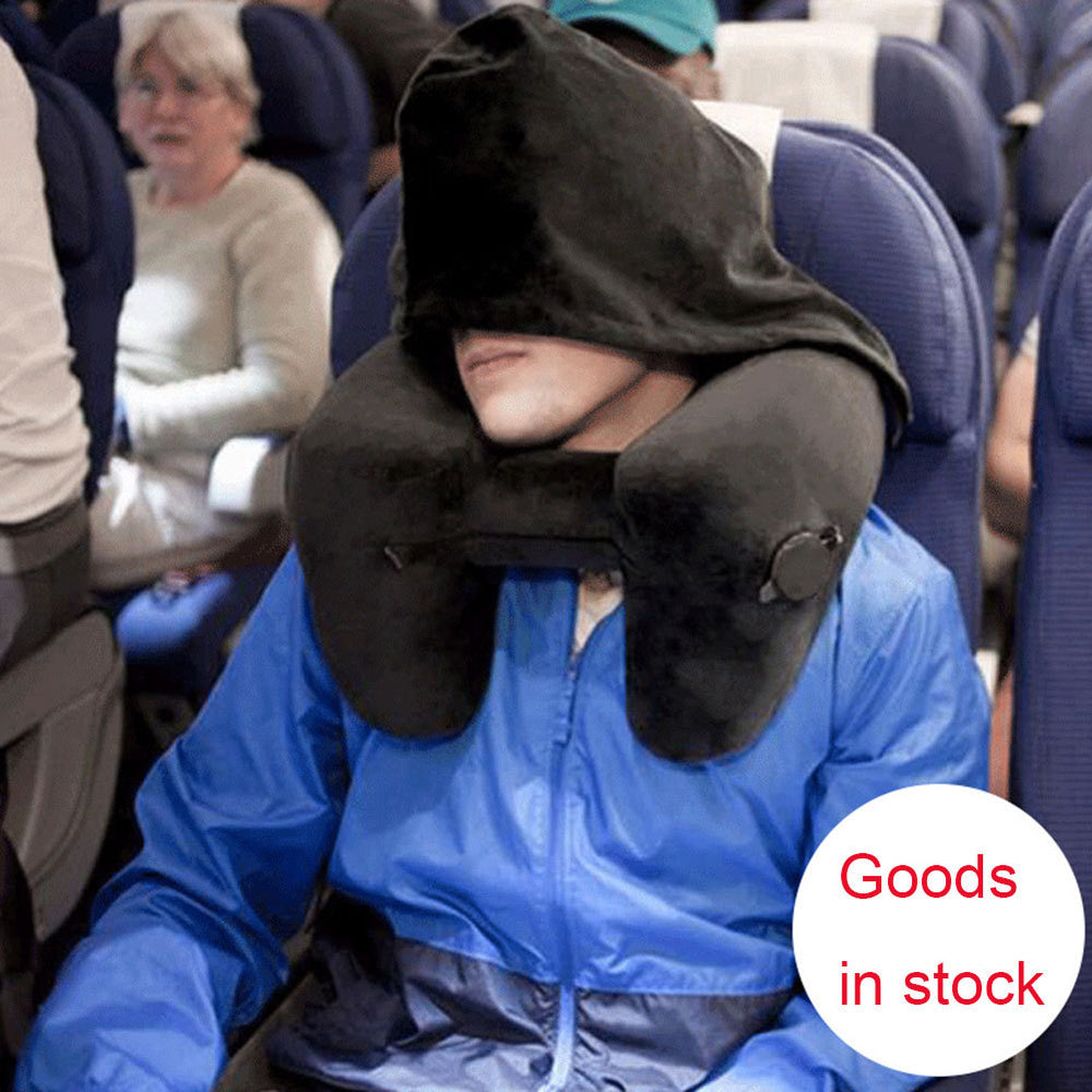 CloudHush Inflatable H-Shaped Travel Neck Pillow