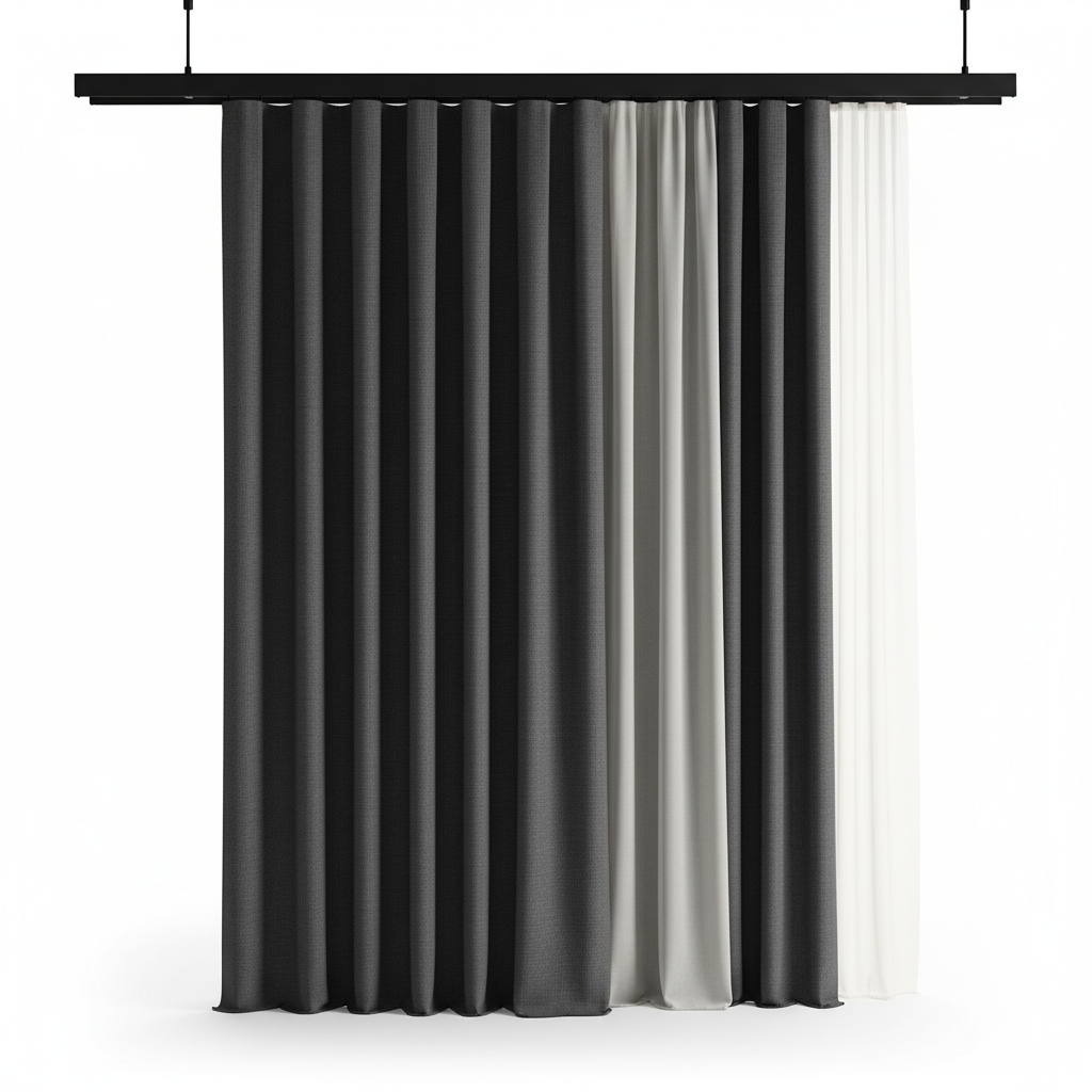 Blackout curtains for cinematic home theater experience