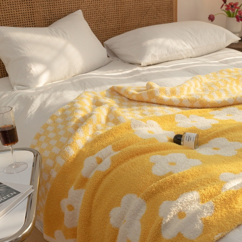 VelvetVerve Plaid Velvet Blanket