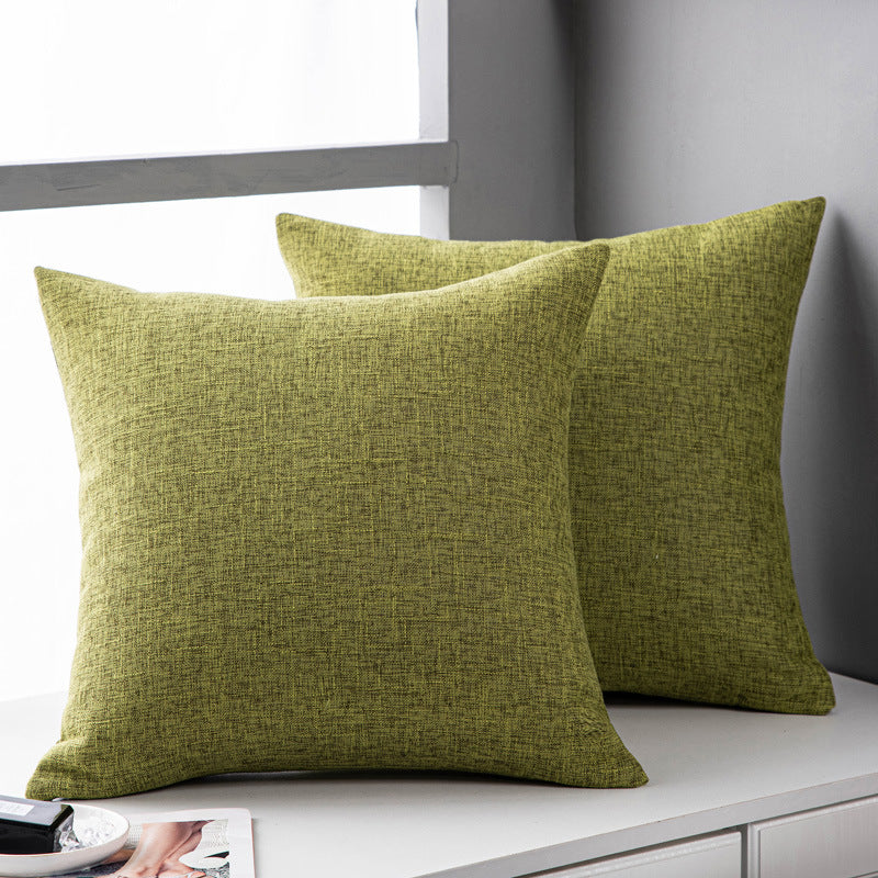 CozyWhisper Linen Sofa Pillow Cover 