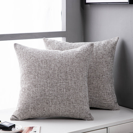 CozyWhisper Linen Sofa Pillow Cover 