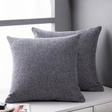 CozyWhisper Linen Sofa Pillow Cover 