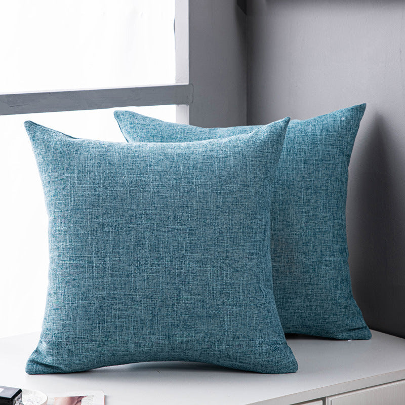 CozyWhisper Linen Sofa Pillow Cover 