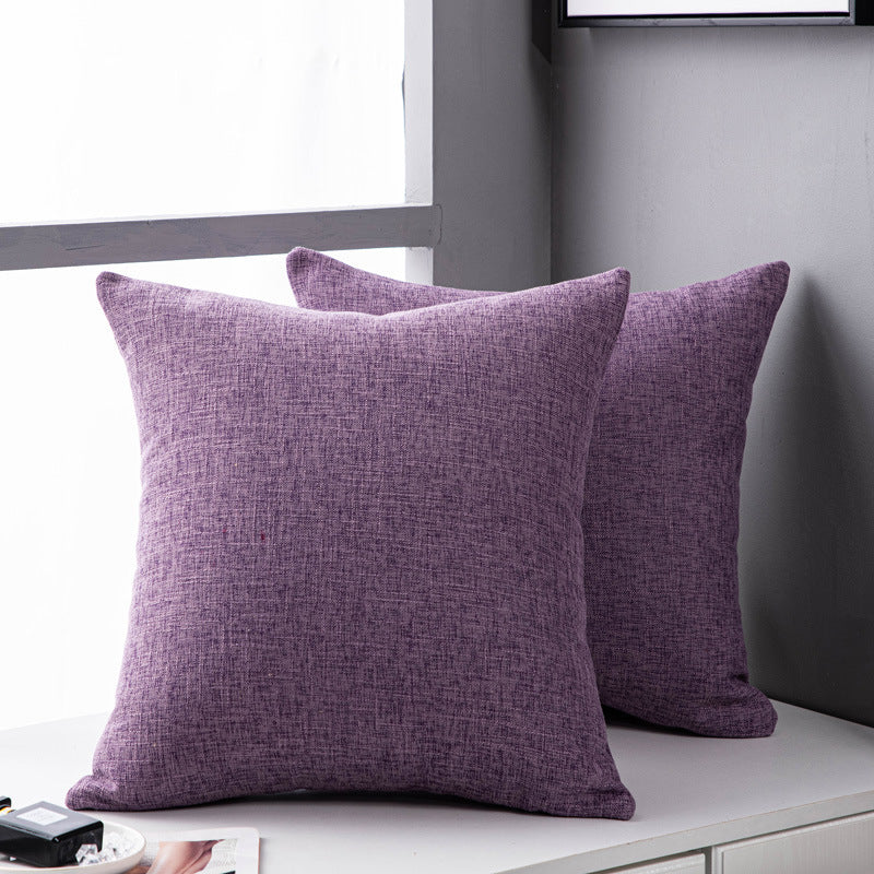 CozyWhisper Linen Sofa Pillow Cover 