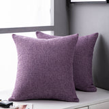 CozyWhisper Linen Sofa Pillow Cover 