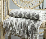 PlushAura Nordic Knitted Blanket