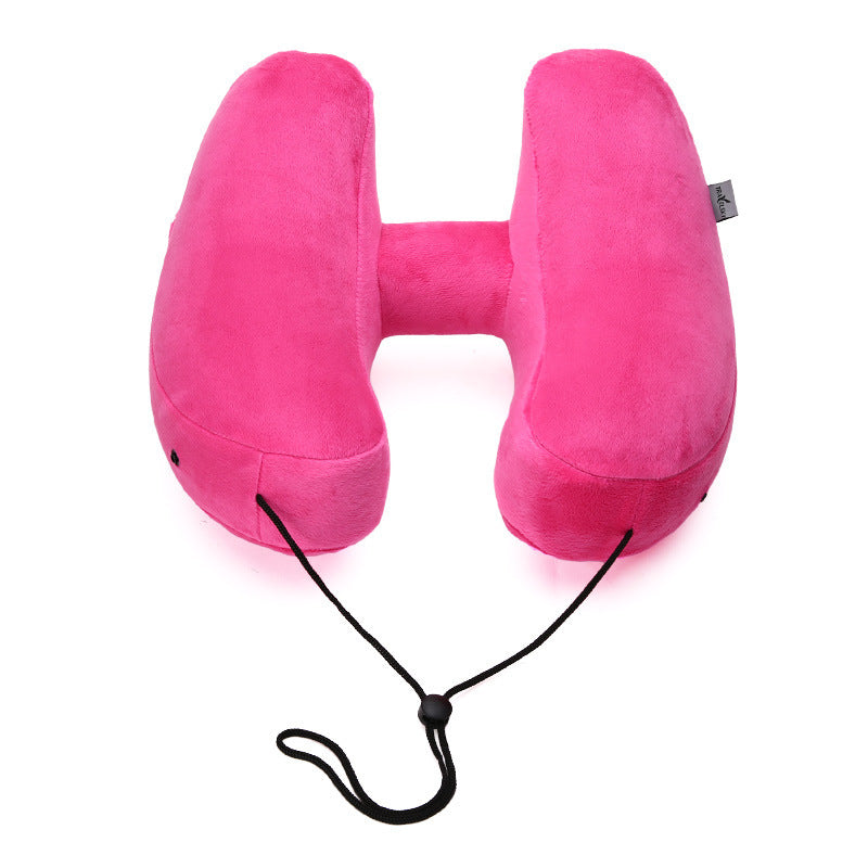 CloudHush Inflatable H-Shaped Travel Neck Pillow