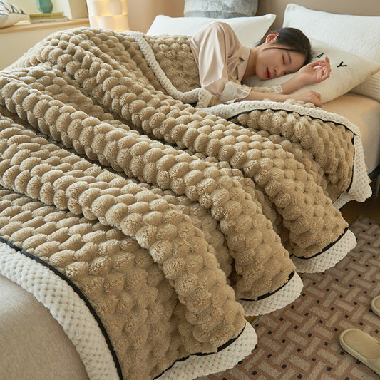 TripTuck Coral Flannel Blanket