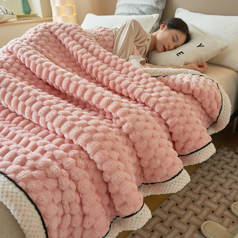 TripTuck Coral Flannel Blanket