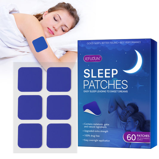 Sefudun Insomnia Sleep Patch 60pcs Lavender Sleep Stickers for Falling Asleep Easily & Relaxation