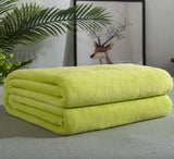 EmberEase Solid Color Flannel Blanket 