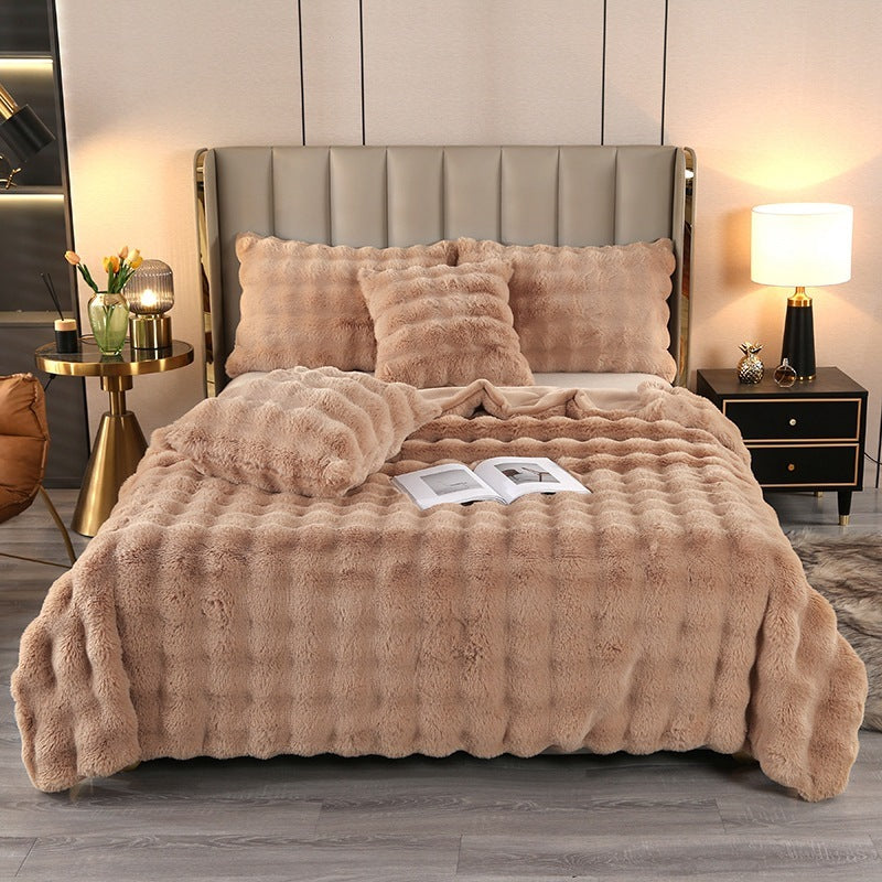 EmberNest Rabbit Plush Blanket