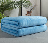 EmberEase Solid Color Flannel Blanket 