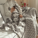 VelvetVerve Plaid Velvet Blanket